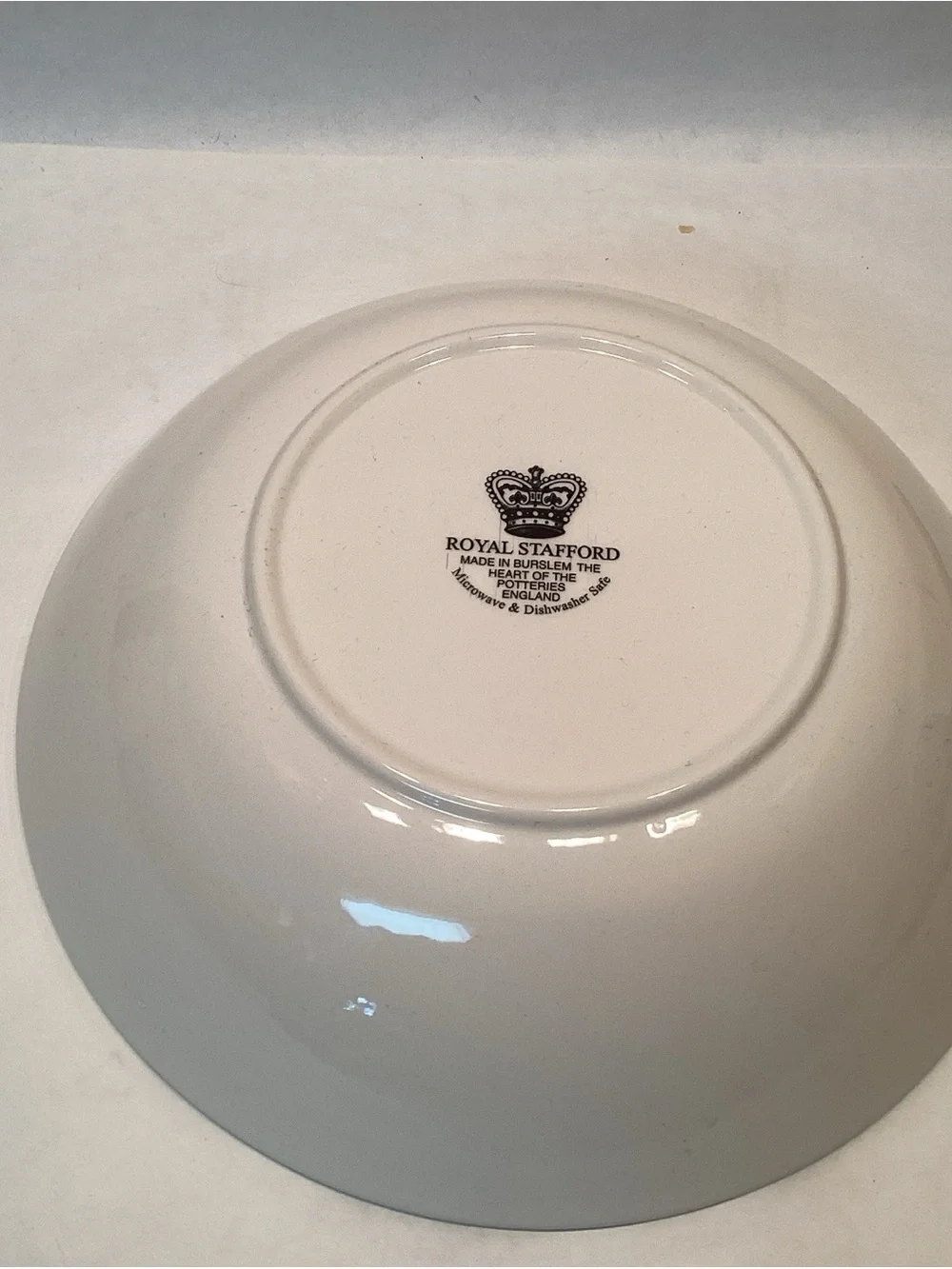 Victorian English Pottery-Royal Stafford Skull Soup Cereal Bowl Salad Macabre